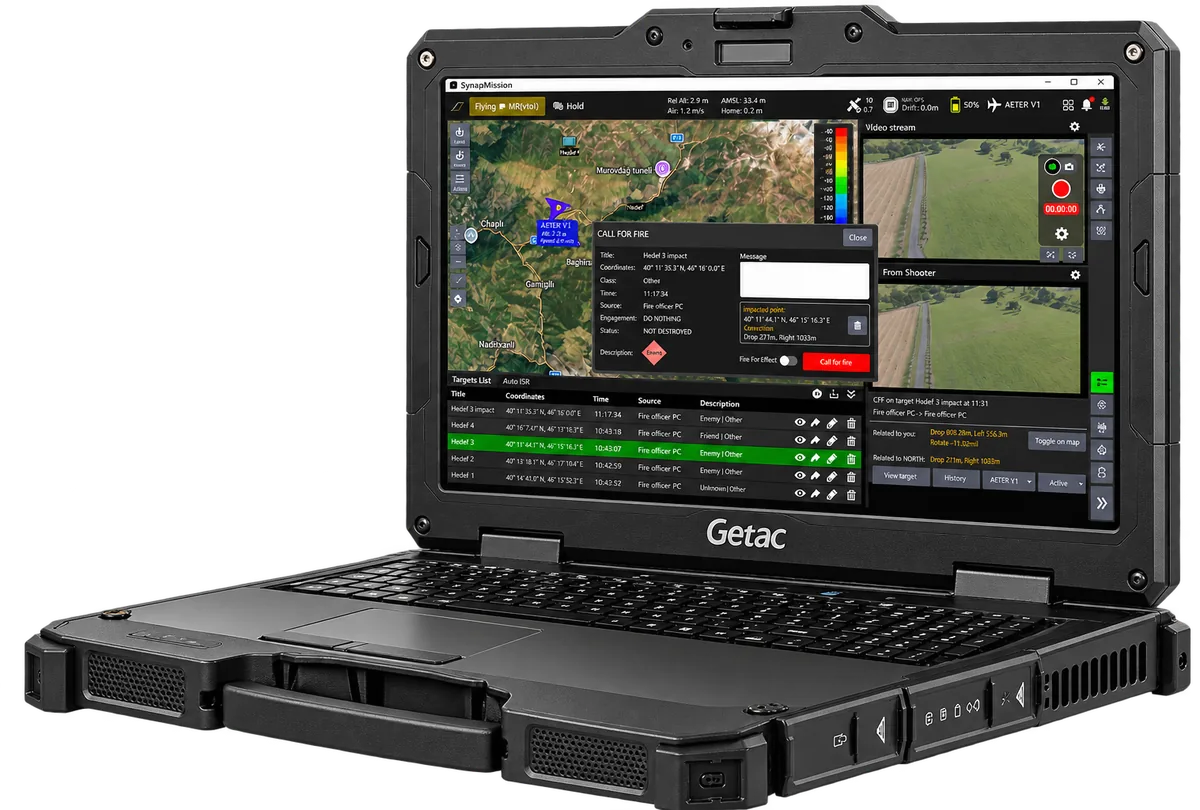 Rugged laptop ground control station