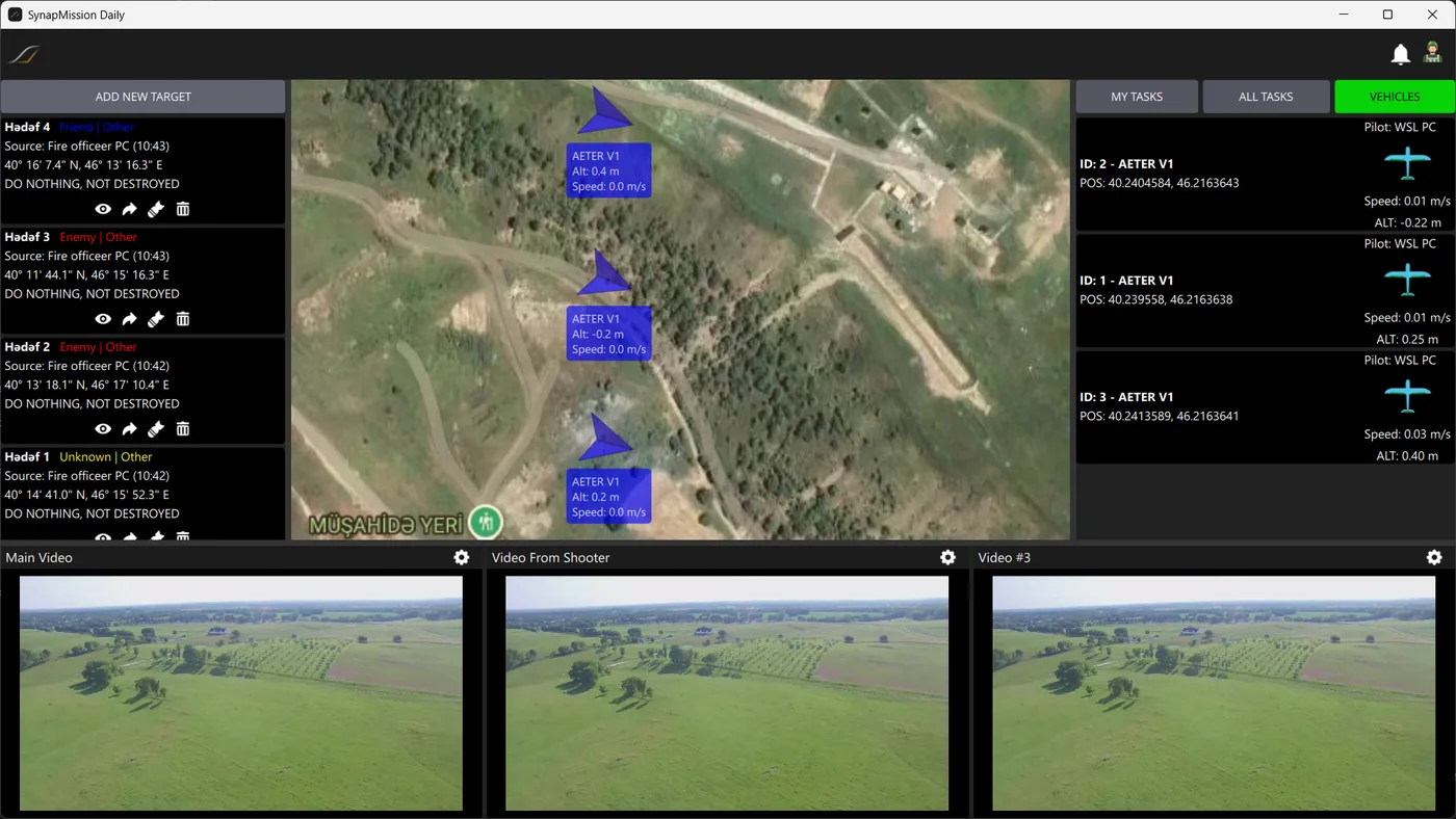 Synap OS video and map views